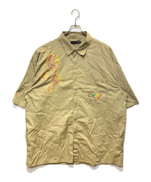 Coogi（クージー）Coogi (クージー) ［古着］刺繍オーバーサイズシャツ ベージュ サイズ:5XLの古着・服飾アイテム