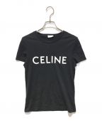 CELINEセリーヌ）の古着「ロゴTシャツ」｜ブラック