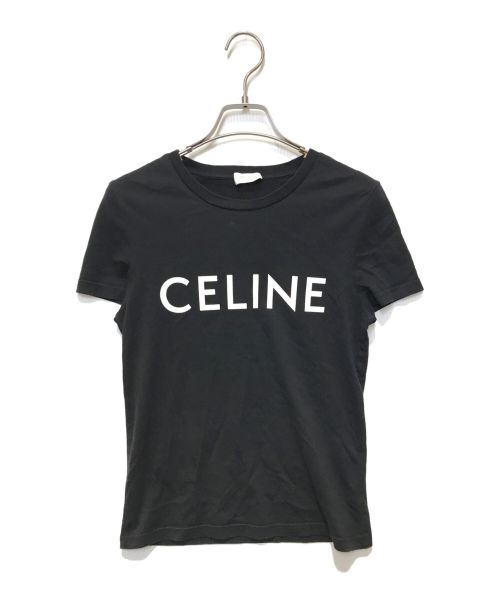 CELINE（セリーヌ）CELINE (セリーヌ) ロゴTシャツ ブラック サイズ:XSの古着・服飾アイテム