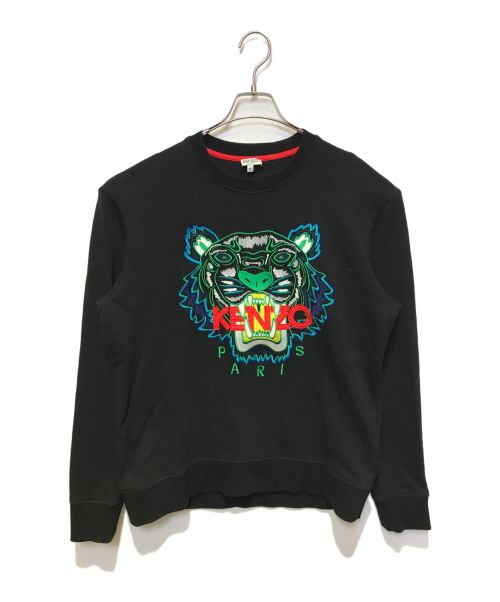 KENZO（ケンゾー）KENZO (ケンゾー) タイガー刺繍スウェット ブラック サイズ:XLの古着・服飾アイテム