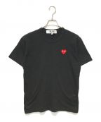 PLAY COMME des GARCONSプレイ コムデギャルソン）の古着「胸刺繍Tシャツ」｜ブラック