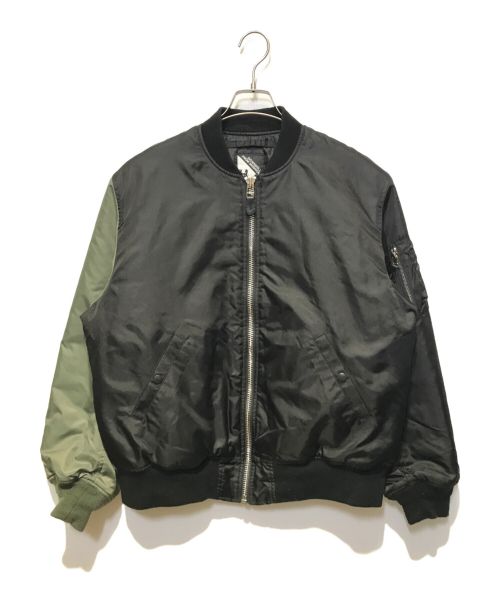 HUF（ハフ）HUF (ハフ) UNITED ARROWS (ユナイテッドアローズ) 別注MA-1ジャケット ブラック サイズ:Lの古着・服飾アイテム