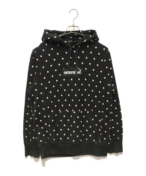 SUPREME（シュプリーム）SUPREME (シュプリーム) COMME des GARCONS SHIRT (コムデギャルソンシャツ) ミラーボックスロゴプルオーバー ブラック サイズ:Mの古着・服飾アイテム