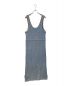 maturely (マチュアリー) Plating Knit Dress ブルー×グレー サイズ:1：5000円