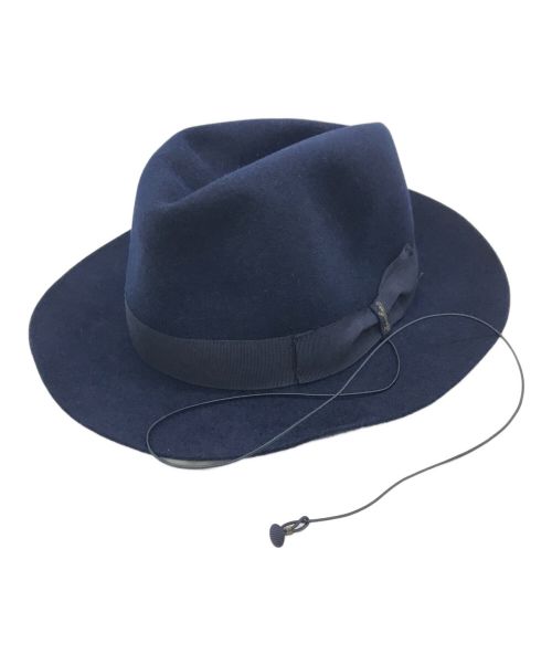 BORSALINO（ボルサリーノ）BORSALINO (ボルサリーノ) ハット ネイビー サイズ:57の古着・服飾アイテム