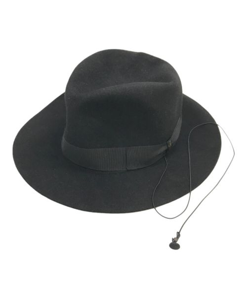 BORSALINO（ボルサリーノ）BORSALINO (ボルサリーノ) ハット ブラック サイズ:57の古着・服飾アイテム