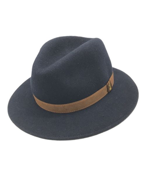 BORSALINO（ボルサリーノ）BORSALINO (ボルサリーノ) ハット ネイビー×ブラウン サイズ:57の古着・服飾アイテム