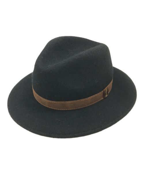 BORSALINO（ボルサリーノ）BORSALINO (ボルサリーノ) ハット ブラック×ブラウン サイズ:57の古着・服飾アイテム