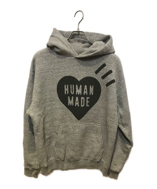 HUMAN MADE（ヒューマンメイド）HUMAN MADE (ヒューマンメイド) ハートロゴパーカー グレー サイズ:Lの古着・服飾アイテム