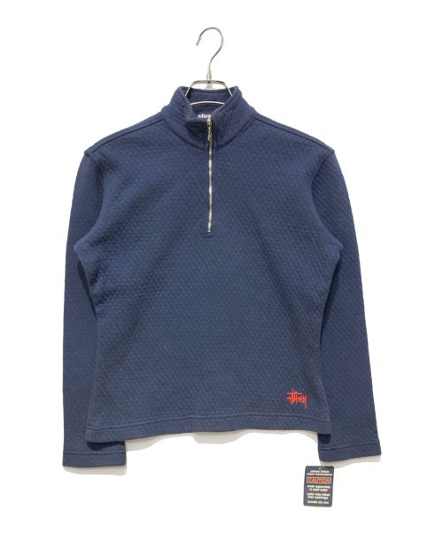 stussy（ステューシー）stussy (ステューシー) ［古着］ハーフジップカットソー ネイビー サイズ:Sの古着・服飾アイテム