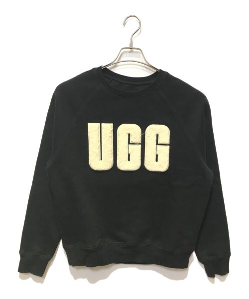 UGG（アグ）UGG (アグ) Madeline Fuzzy Logo Crewneck ブラック×ホワイト サイズ:Sの古着・服飾アイテム