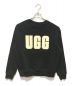 UGG（アグ）の古着「Madeline Fuzzy Logo Crewneck」｜ブラック×ホワイト