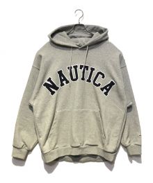 NAUTICA（ノーティカ）の古着「Arch Logo Sweat Hoodie」｜グレー