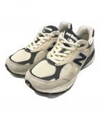 NEW BALANCEニューバランス）の古着「ローカットスニーカー」｜アイボリー×グレー