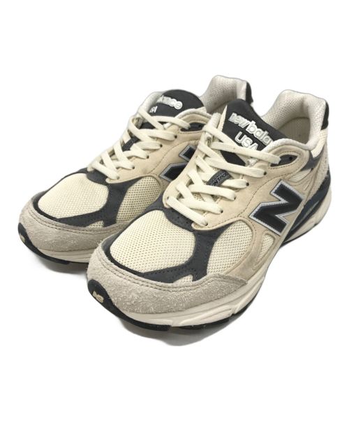 NEW BALANCE（ニューバランス）NEW BALANCE (ニューバランス) ローカットスニーカー アイボリー×グレー サイズ:26cmの古着・服飾アイテム