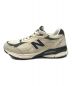 NEW BALANCE (ニューバランス) ローカットスニーカー アイボリー×グレー サイズ:26cm：20000円