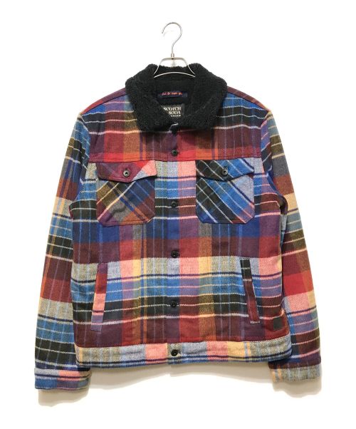 SCOTCH & SODA（スコッチアンドソーダ）SCOTCH & SODA (スコッチアンドソーダ) トラッカージャケット マルチカラー サイズ:XLの古着・服飾アイテム