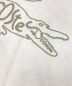 中古・古着 LACOSTE (ラコステ) 刺繍スウェット ホワイト×ベージュ サイズ:L：5000円