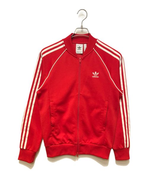 adidas（アディダス）adidas (アディダス) トラックジャケット レッド サイズ:Ｍの古着・服飾アイテム