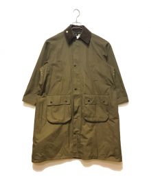 Barbour×BEAMS BOY（バブアー×ビームスボーイ）の古着「Balvenie Long Jacket」｜カーキ×ブラウン