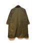 Barbour (バブアー) BEAMS BOY (ビームスボーイ) Balvenie Long Jacket カーキ×ブラウン サイズ:10（M相当）：30000円