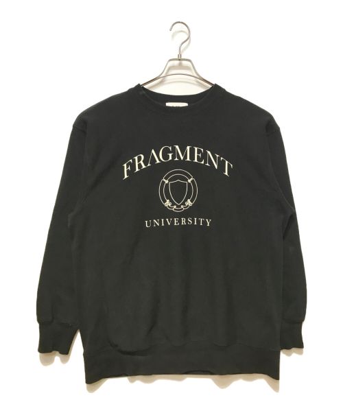 FRAGMENT DESIGN（フラグメントデザイン）FRAGMENT DESIGN (フラグメントデザイン) プリントロゴスウェット ブラック サイズ:XLの古着・服飾アイテム