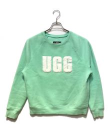 UGG（アグ）の古着「MADELINE FUZZY LOGO CREW NECK SWEAT」｜ミントグリーン