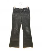 JOHN LAWRENCE SULLIVANジョンローレンスサリバン）の古着「Flared denim pants」｜ブラック