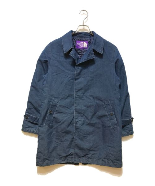 THE NORTHFACE PURPLELABEL（ザ・ノースフェイス パープルレーベル）THE NORTHFACE PURPLELABEL (ザ・ノースフェイス パープルレーベル) BEAMS (ビームス) 別注 プリマロフト ステンカラーコート インディゴ サイズ:Ｍの古着・服飾アイテム