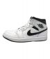 NIKE (ナイキ) エア ジョーダン 1 MID ホワイト サイズ:25cm：8000円