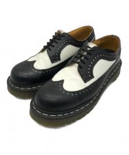 Dr.Martens (ドクターマーチン) 5ホールブローグシューズ ブラック×ホワイト サイズ:UK7(26cm)