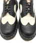 中古・古着 Dr.Martens (ドクターマーチン) 5ホールブローグシューズ ブラック×ホワイト サイズ:UK7(26cm)：6000円