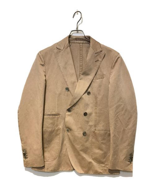 LARDINI（ラルディーニ）LARDINI (ラルディーニ) ダブルジャケット ベージュ サイズ:46（M相当）の古着・服飾アイテム