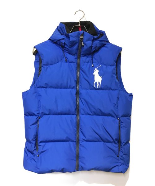 POLO RALPH LAUREN（ポロ・ラルフローレン）POLO RALPH LAUREN (ポロ・ラルフローレン) ダウンベスト ブルー サイズ:Ｌの古着・服飾アイテム