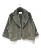 RIM.ARKリムアーク）の古着「Dolman fake fur coat」｜グレー