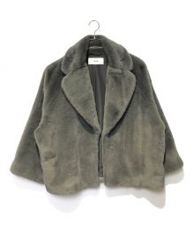 RIM.ARK（リムアーク）の古着「Dolman fake fur coat」｜グレー