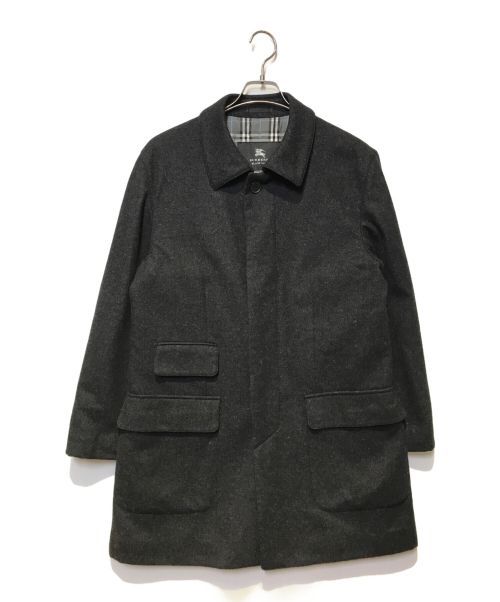 BURBERRY BLACK LABEL（バーバリーブラックレーベル）BURBERRY BLACK LABEL (バーバリーブラックレーベル) ウールコート ブラック サイズ:Mの古着・服飾アイテム