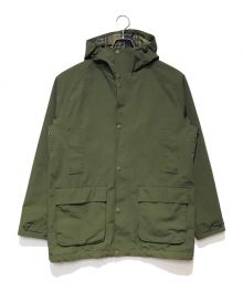 Barbour（バブアー）の古着「２レイヤー中綿フード付きビデイルジャケット」｜カーキ