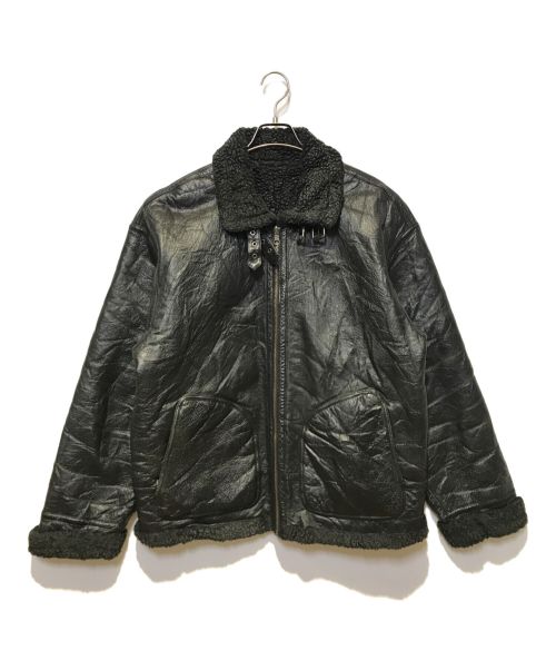 wilsons leather（ウィルソンズレザー）wilsons leather (ウィルソンズレザー) ［古着］レザーフライトジャケット ブラック サイズ:Lの古着・服飾アイテム