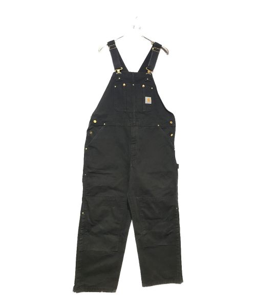 CarHartt（カーハート）CarHartt (カーハート) ダブルニーオーバーオール ブラック サイズ:106cm (W42)の古着・服飾アイテム