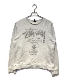 stussy（ステューシー）の古着「ロゴスウェット」｜グレー