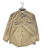 MADISON BLUEマディソンブルー）の古着「HAMPTON BACK SATIN SHIRT」｜ベージュ