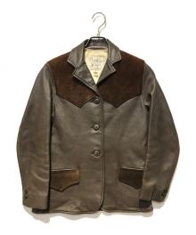 deerwear（-）の古着「［古着］ウエスタンレザージャケット」｜ブラウン