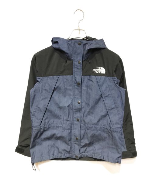 THE NORTH FACE（ザ ノース フェイス）THE NORTH FACE (ザ ノース フェイス) Mountain Light Denim Jacket ブラック×インディゴ サイズ:Lの古着・服飾アイテム