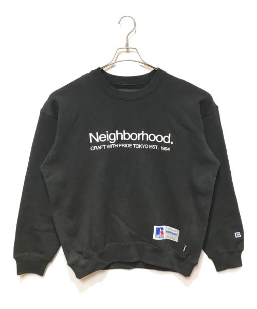 NEIGHBORHOOD（ネイバーフッド）NEIGHBORHOOD (ネイバーフッド) RUSSELL ATHLETIC (ラッセルアスレチック) ロゴスウェット ブラック サイズ:Mの古着・服飾アイテム