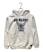 BLUE BLUE×southern mfg co.ブルーブルー×）の古着「［古着］プリントパーカー」｜グレー