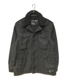 stussy（ステューシー）の古着「襟ボアミリタリージャケット」｜ブラック