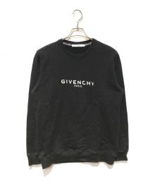 GIVENCHY（ジバンシィ）の古着「ヴィンテージロゴプリントクルーネックスウェット」｜ブラック