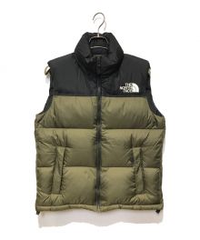 THE NORTH FACE（ザ ノース フェイス）の古着「ヌプシベスト」｜オリーブ×ブラック（ニュートープ）