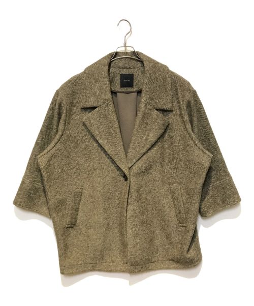 Spick and Span（スピックアンドスパン）Spick and Span (スピックアンドスパン) Wスライバーヘリンボーンミドルコート グレー サイズ:38の古着・服飾アイテム